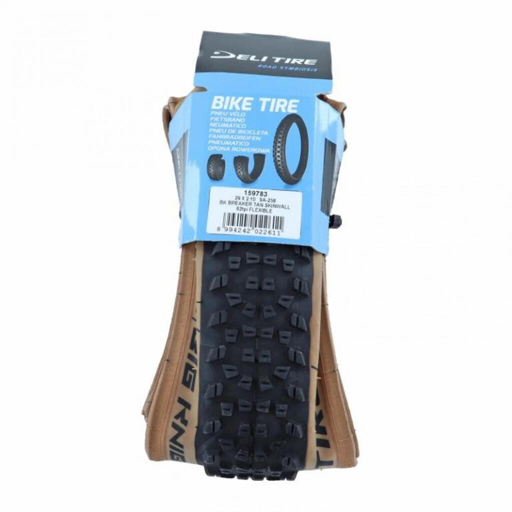 Reinforced puncture-resistant mountain bike tire Deli TS tanwall