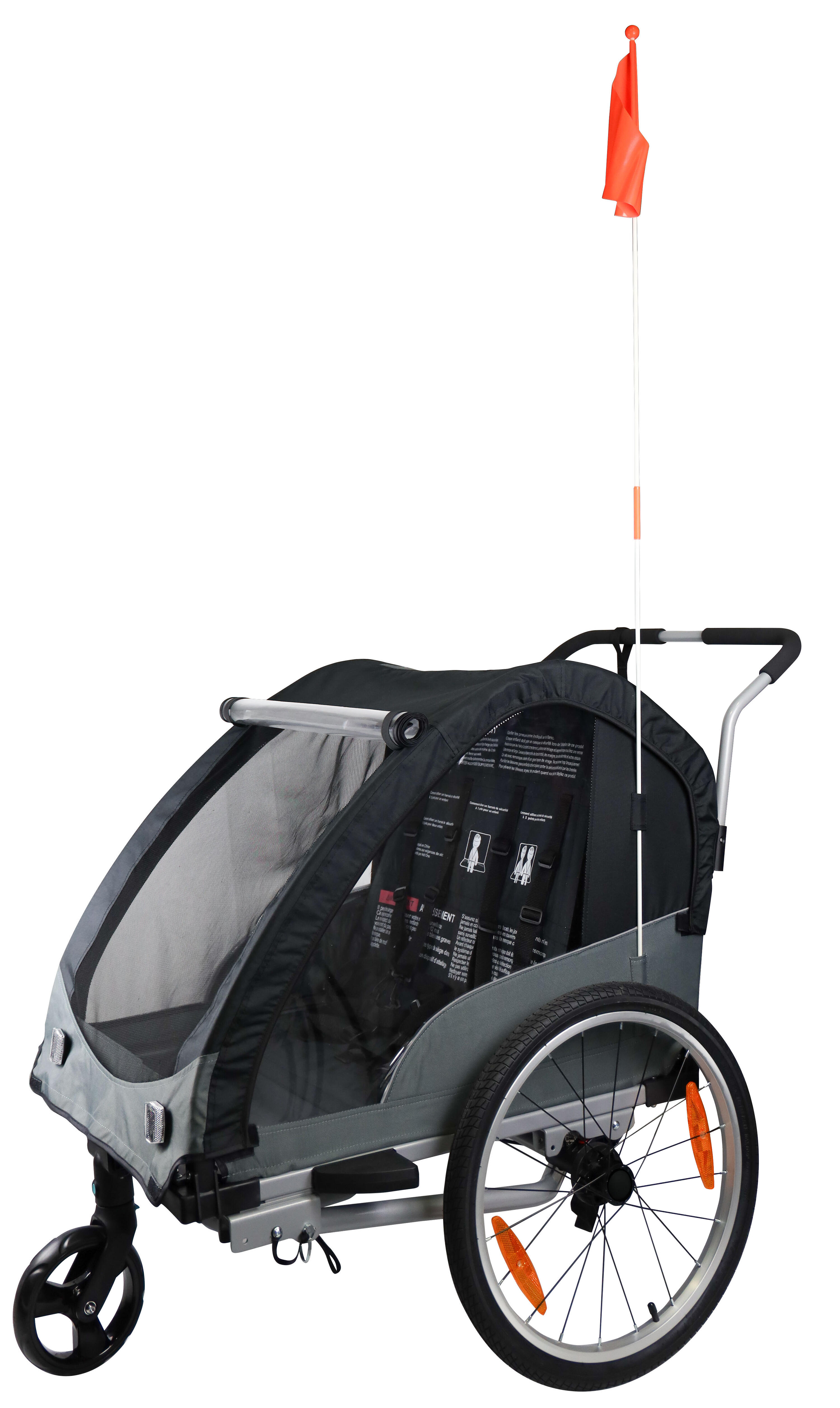 Remorque enfant convertible poussette Bike Original 2/7