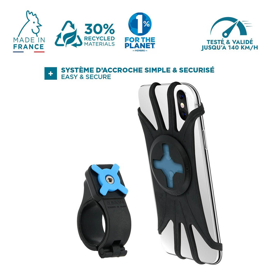 Support Universel - Velo et Trottinette compatible 4-7'  Fabriqué en France 2/5