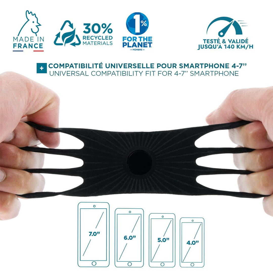 Support Universel - Velo et Trottinette compatible 4-7'  Fabriqué en France 4/5