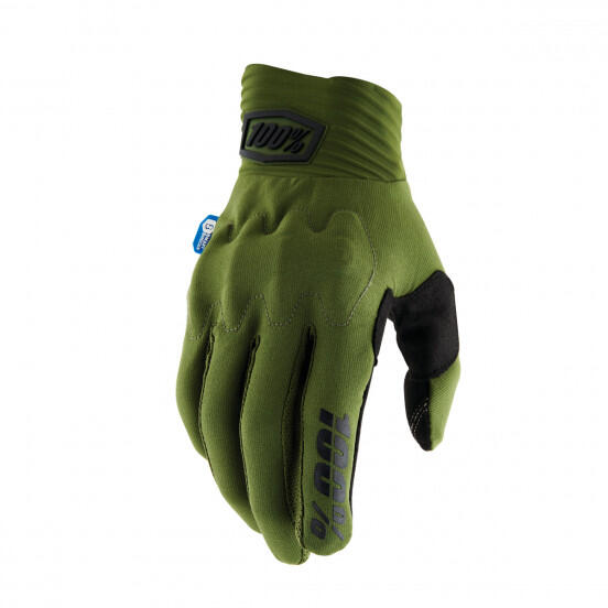 100% COGNITO SMART SHOCK Gloves Army Green -  Bike MTB Cycling