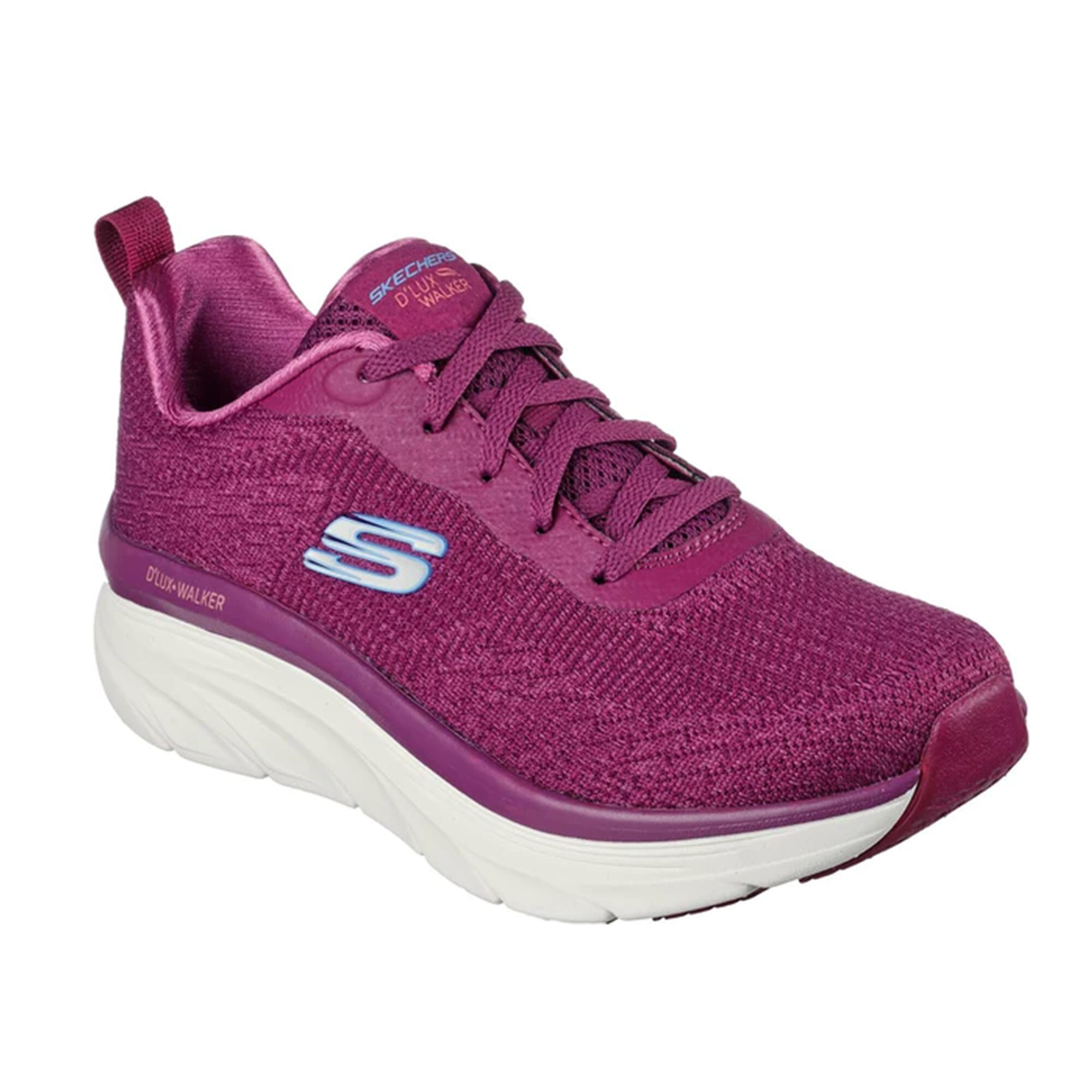 SKECHERS Womens/Ladies D´Lux Walker Daily Beauty Trainers (Plum)