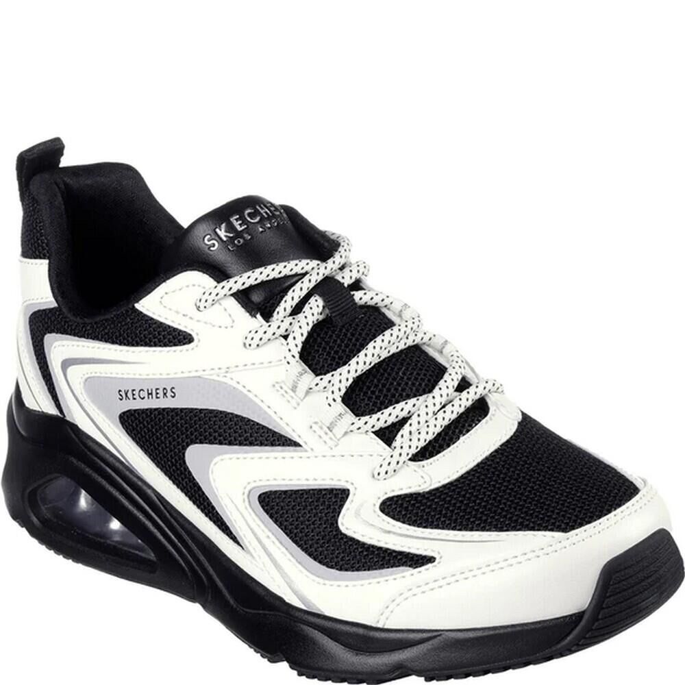 SKECHERS Womens/Ladies TresAir Uno Street FlAir Trainers (Black/White)