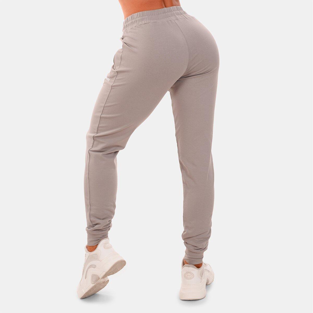 Spodnie dresowe damskie fitness z kieszeniami na zamek TRN 2/6