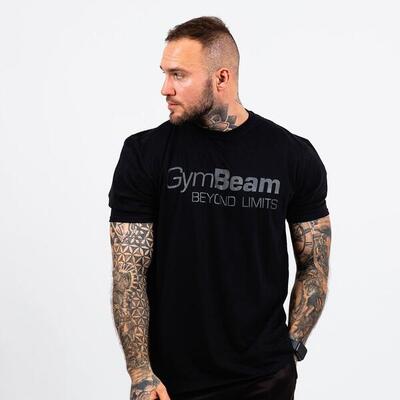 Uomo T-shirt cotone nera Beyond Limits