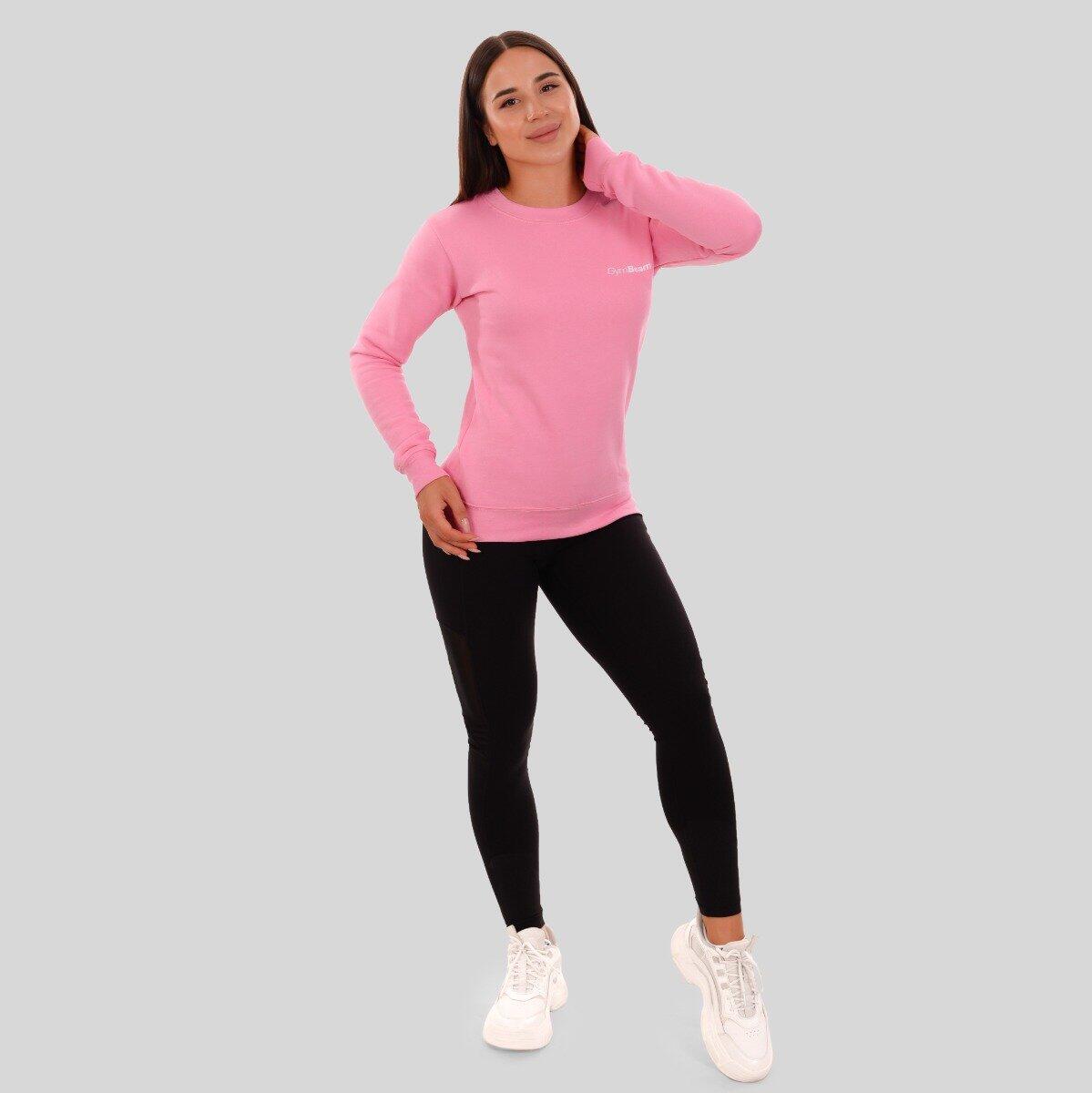 Donna fitness felpa rosa Basic 4/5