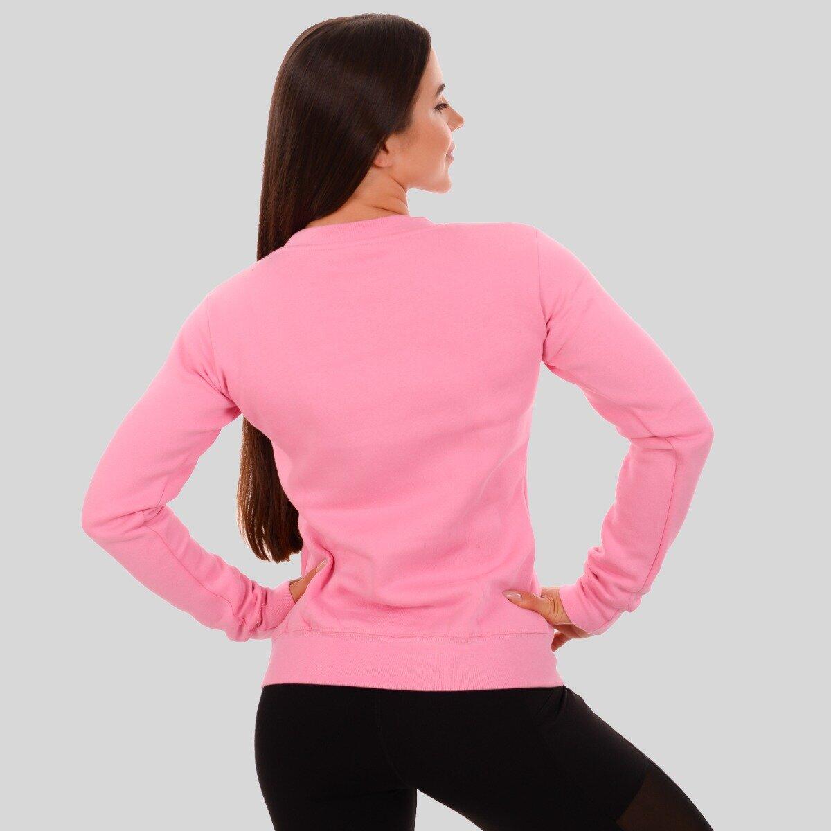 Donna fitness felpa rosa Basic 3/5