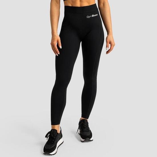 Legginsy damskie fitness bez przedniego szwu czarne Limitless