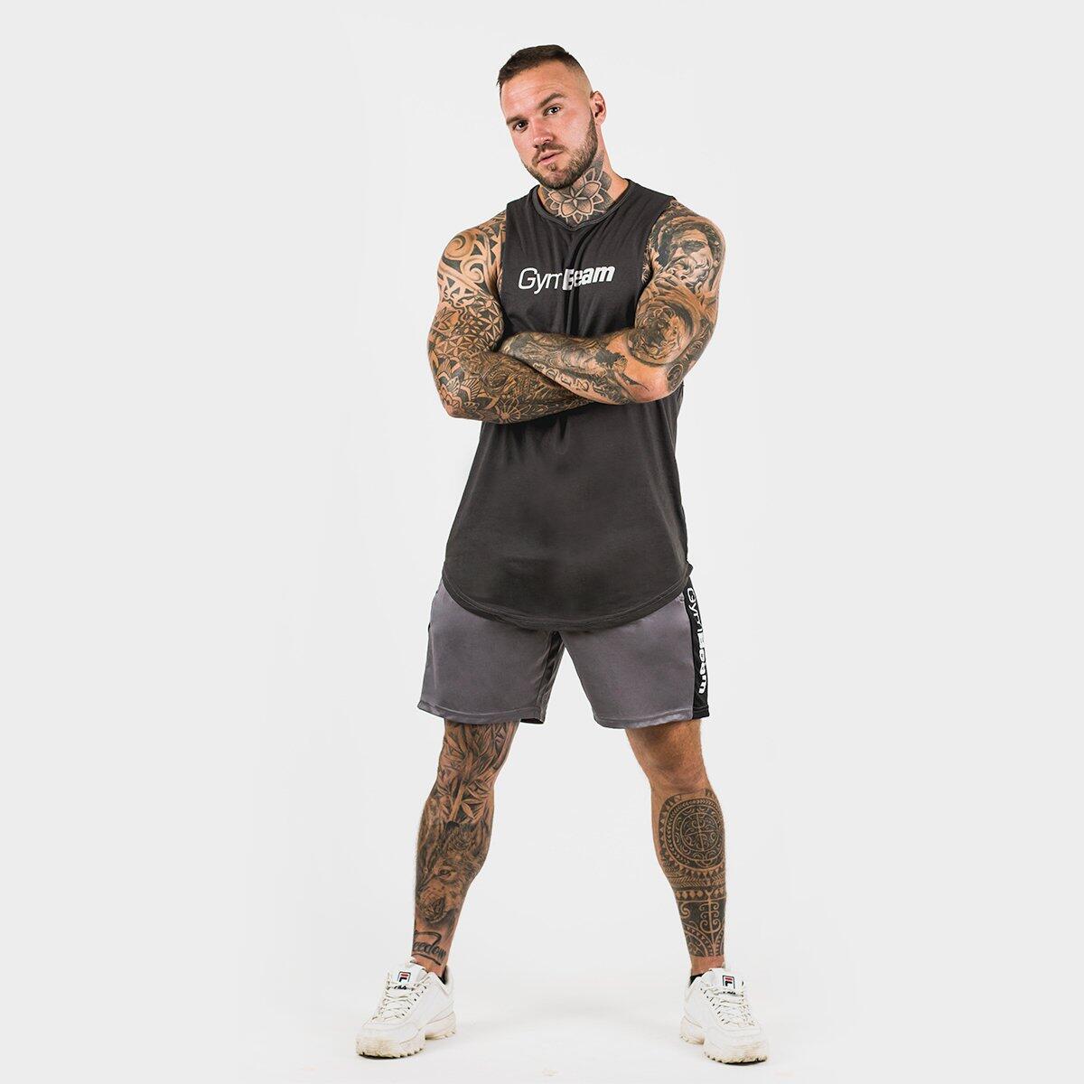 Uomo corsa pantaloncini traspiranti Grey Vertical 3/4