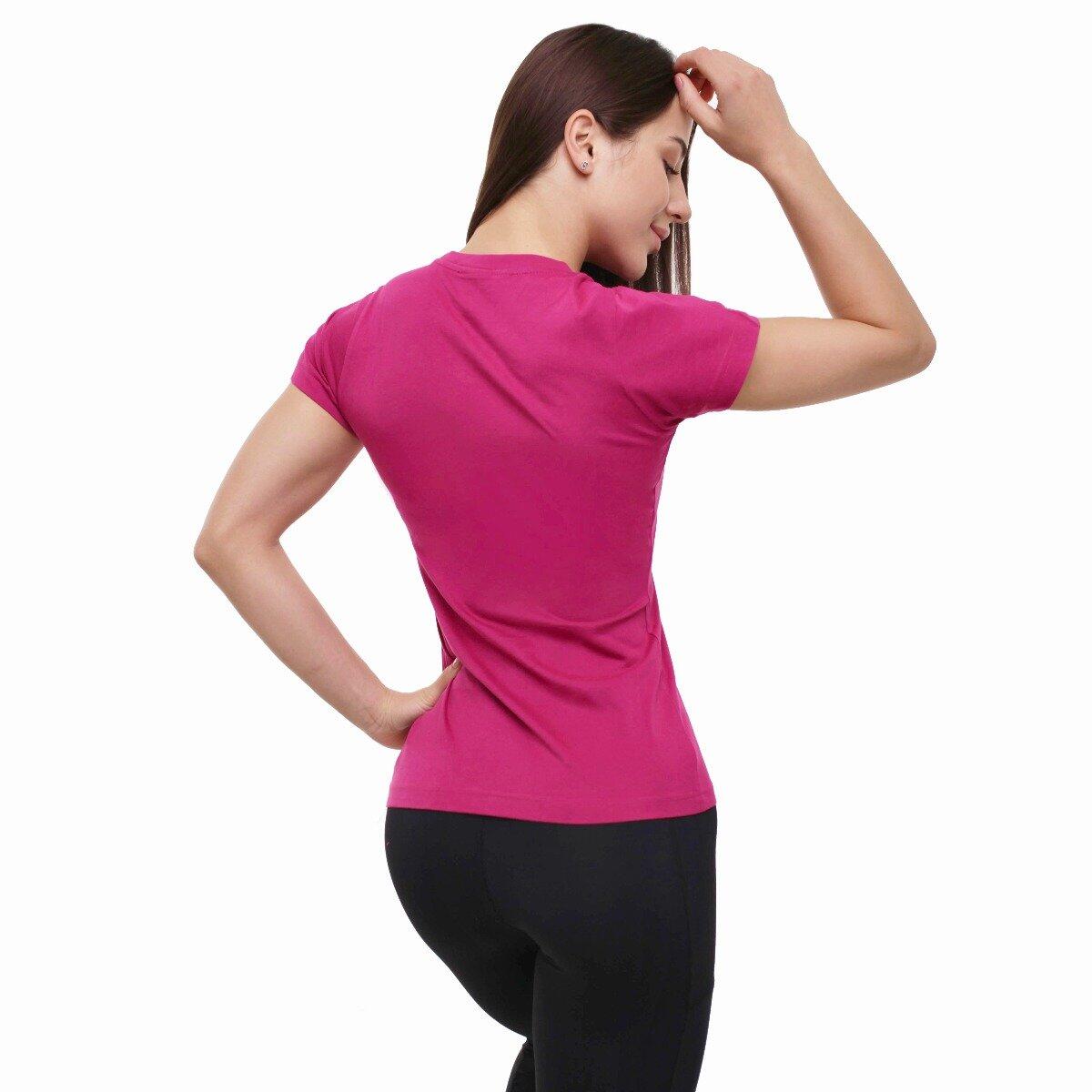 Donna t-shirt traspirante magenta FIT 2/4