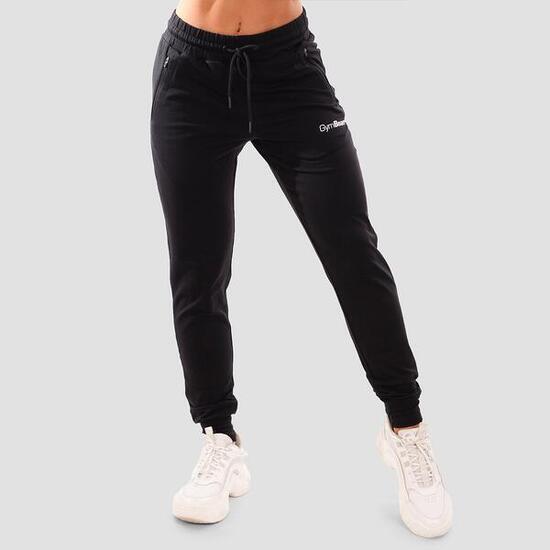 Spodnie dresowe damskie fitness z kieszeniami na zamek TRN