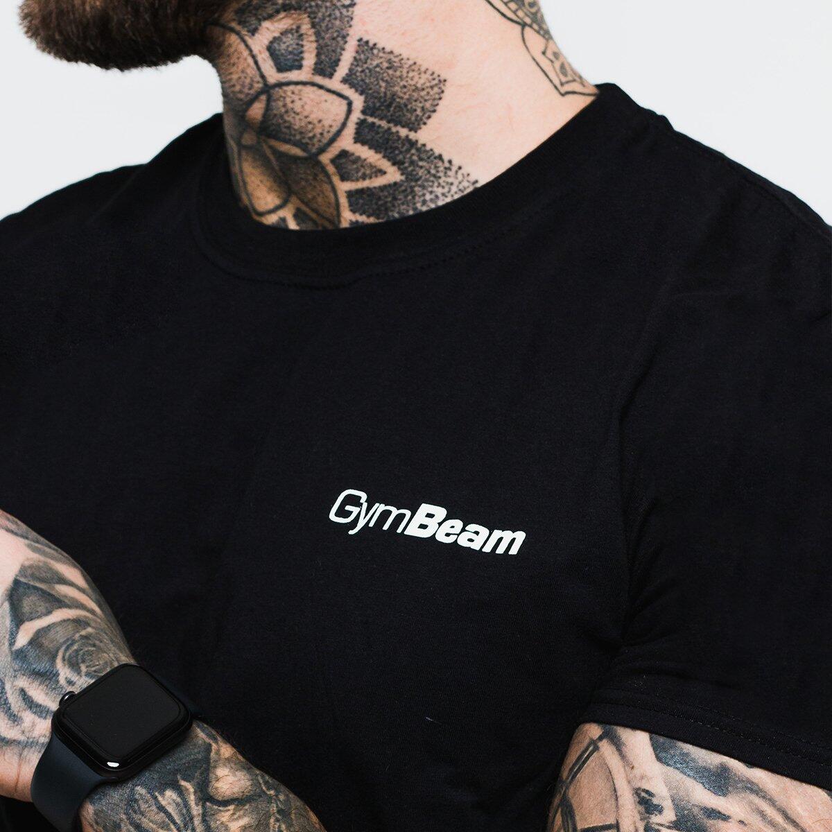 Uomo t-shirt cotone nera Basic 3/5