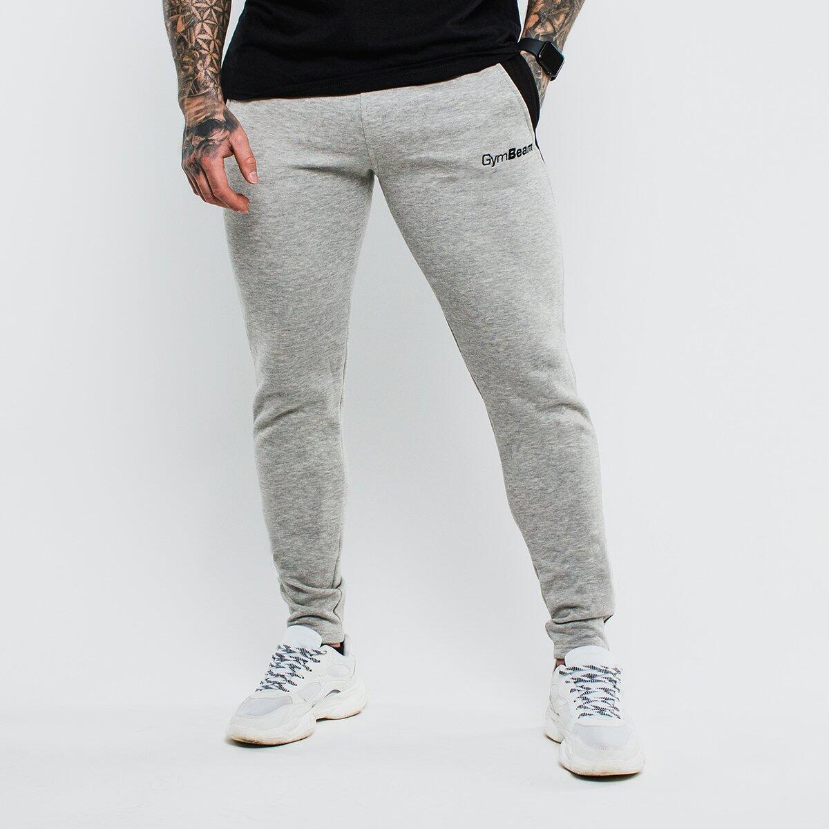GYMBEAM Tepláky pánské fitness slim fit s kapsami Slimfit