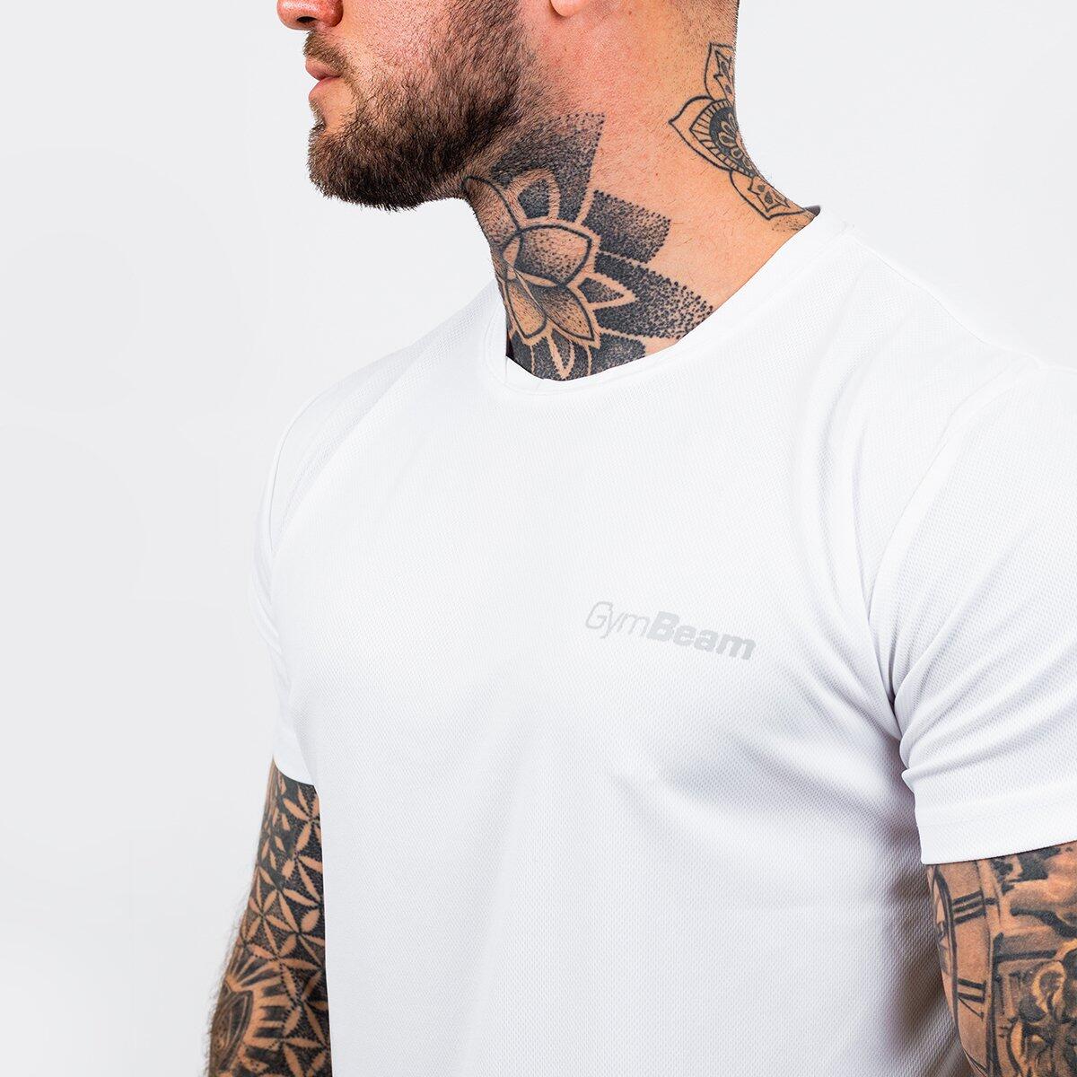 Uomo palestra t-shirt traspirante bianca TRN 2/4