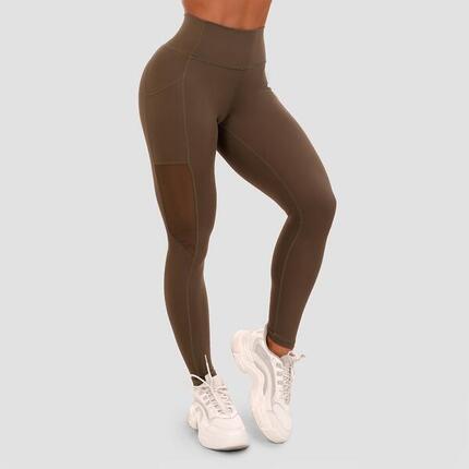 Legginsy damskie fitness z wysokim stanem Mesh Panel