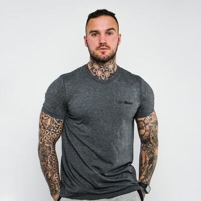 Uomo t-shirt cotone rossa Basic