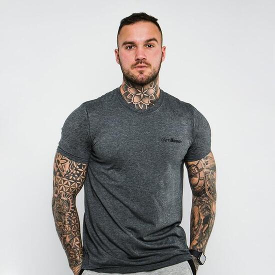 Uomo t-shirt cotone rossa Basic