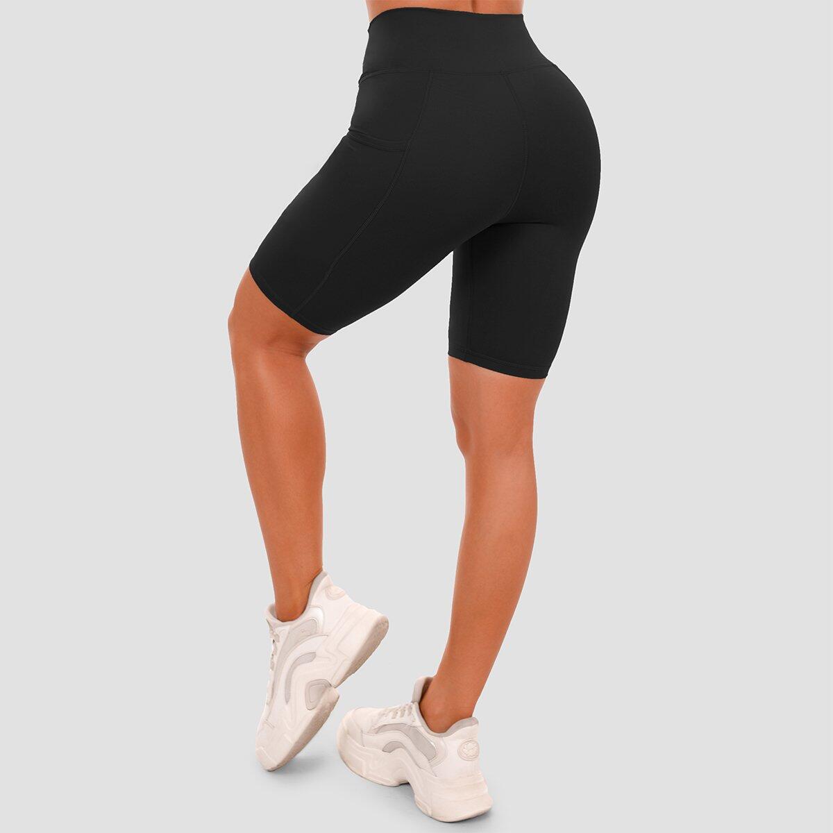 Pantaloncini donna palestra slim Biker 3/6