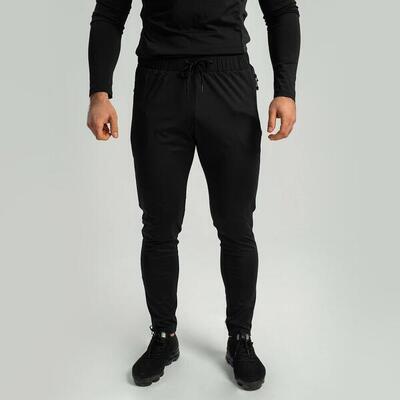 Uomo palestra pantaloni sportivi tasche con zip neri Ultimate