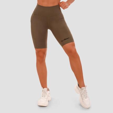 Szorty damskie fitness slim z wysoką talią Biker