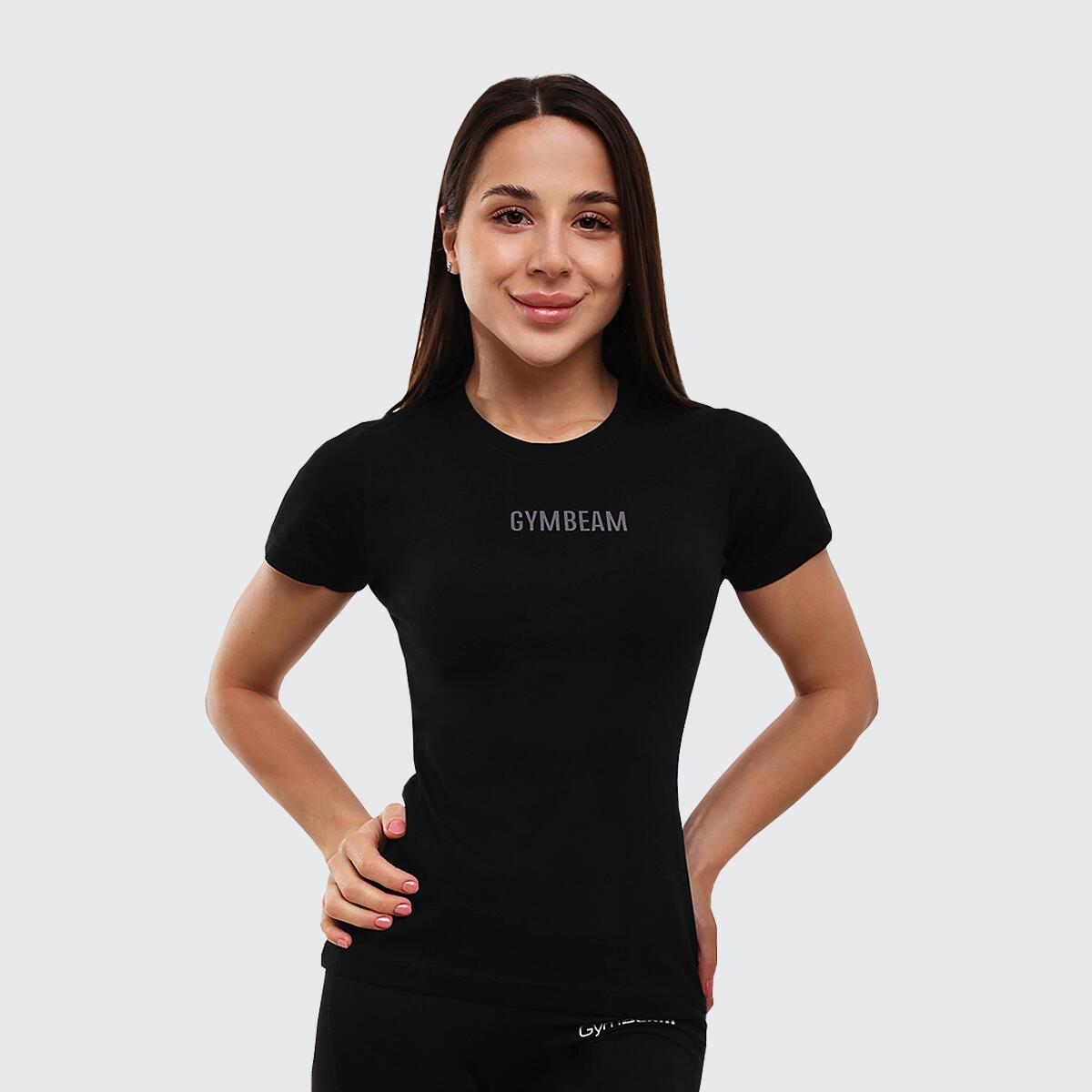 T-shirt donna slim nera FIT 2/6