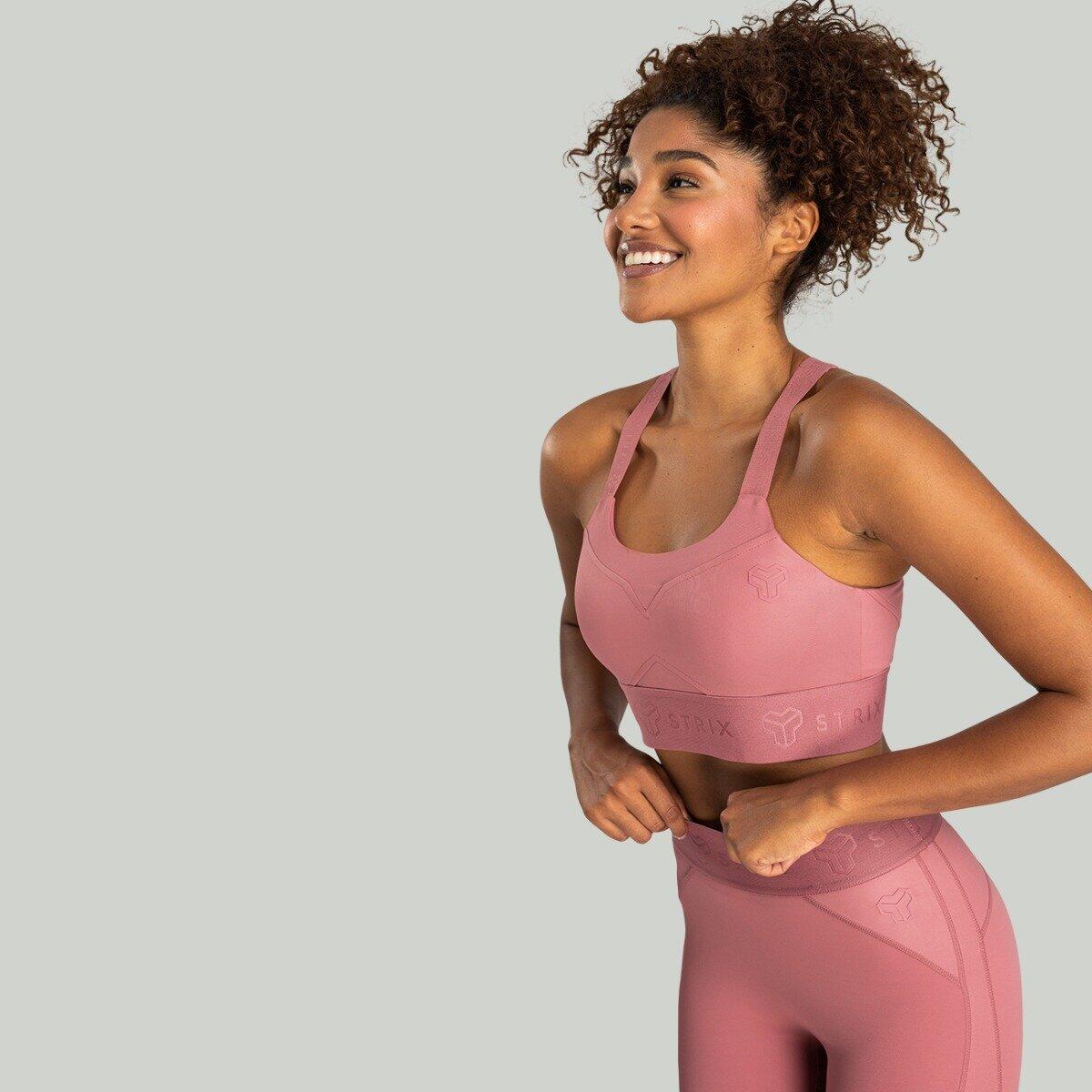 Donna fitness reggiseno sportivo regolabile rosso Nebula 3/7
