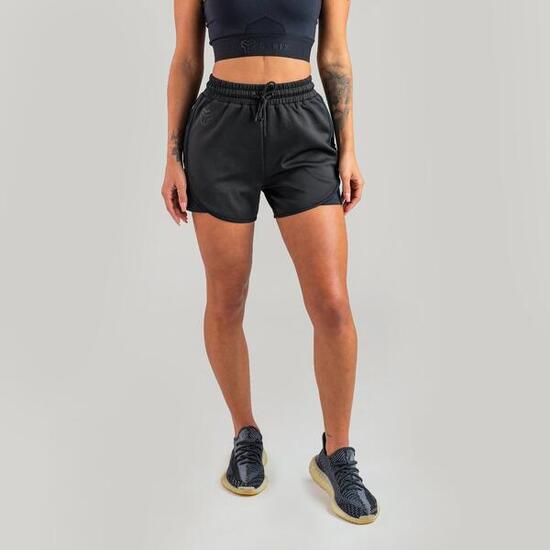Donna pantaloncini vita regolabile neri Essential