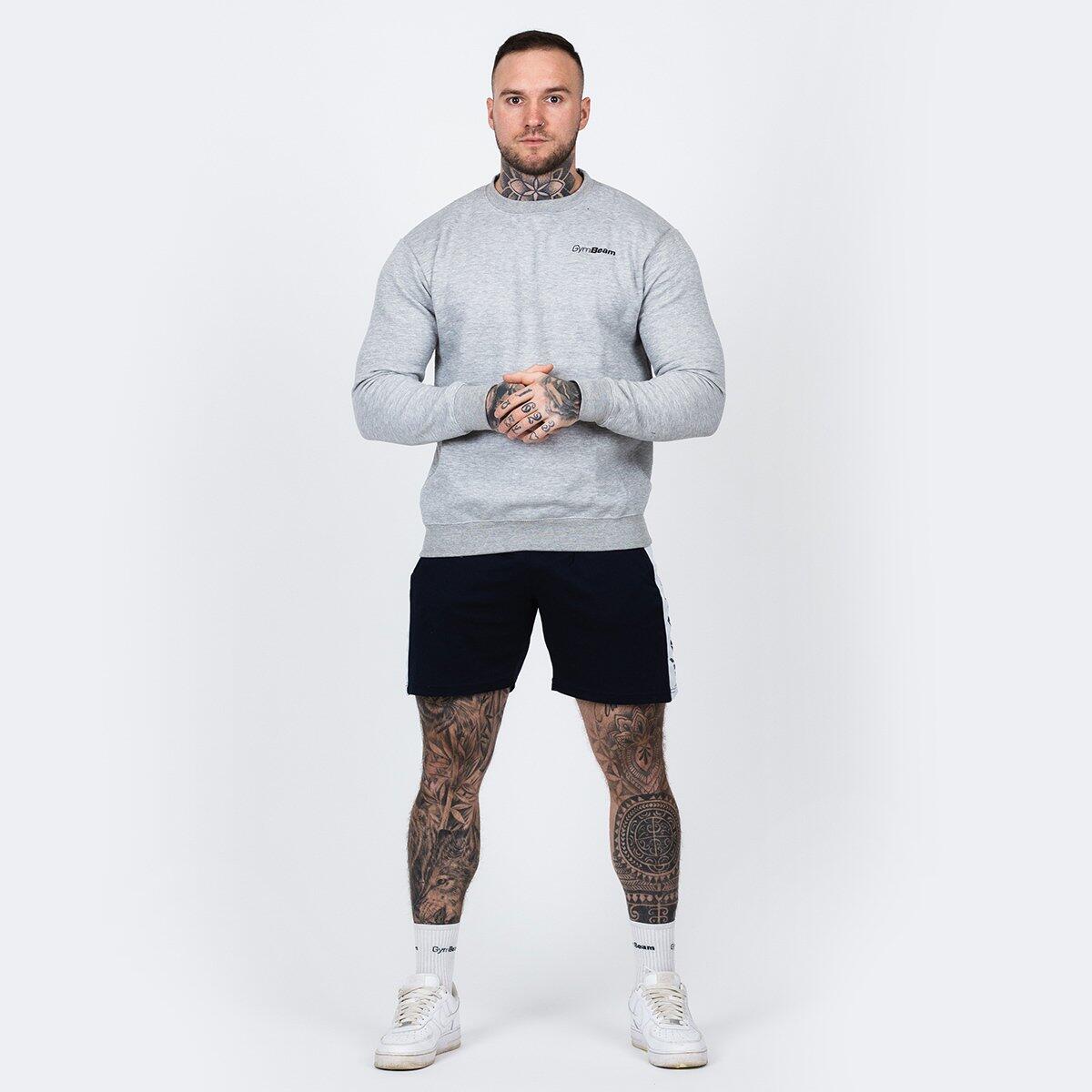 Uomo palestra felpa grigia Basic Jumper 3/4