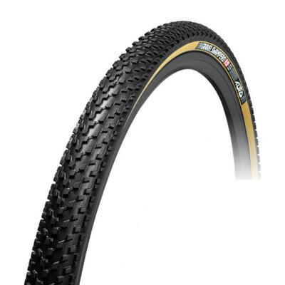 Buitenband tufo 700-40c gravel swampero zwart beige vouwband
