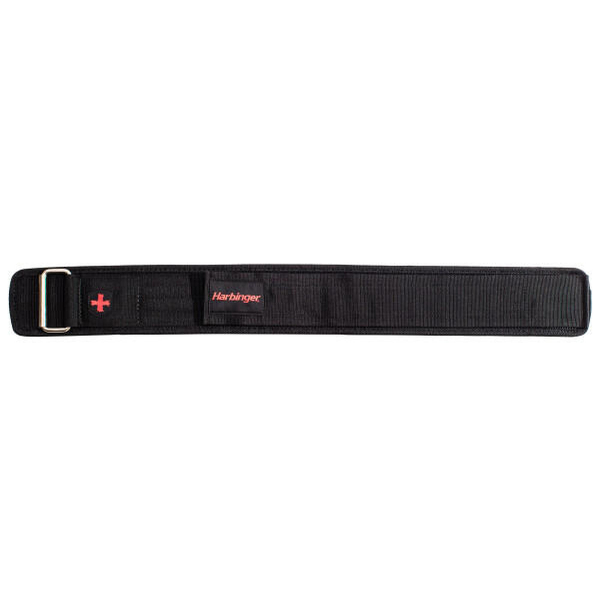 Harbinger cinturón de nylon negro para levantamiento de pesas 10,16cm talla S