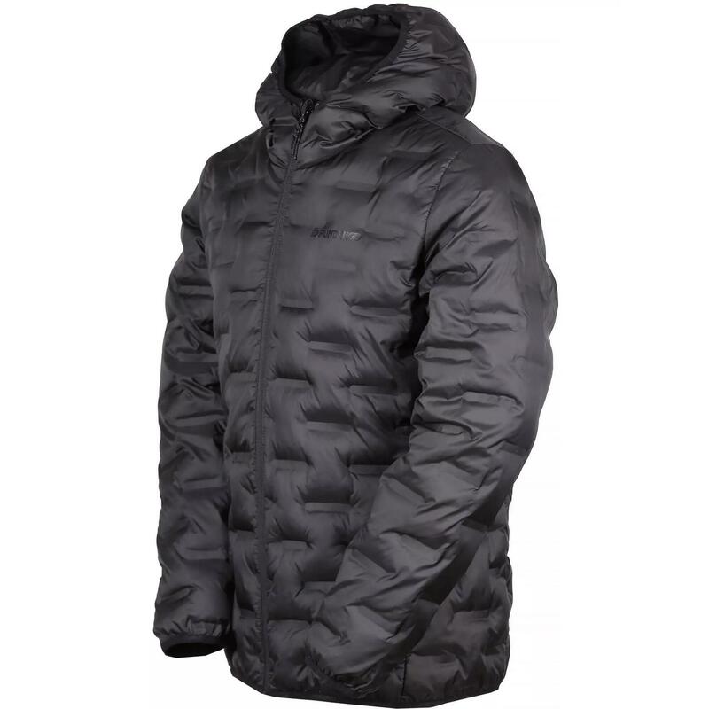 Geaca barbati Fundango Smoke Hooded Jacket, Negru