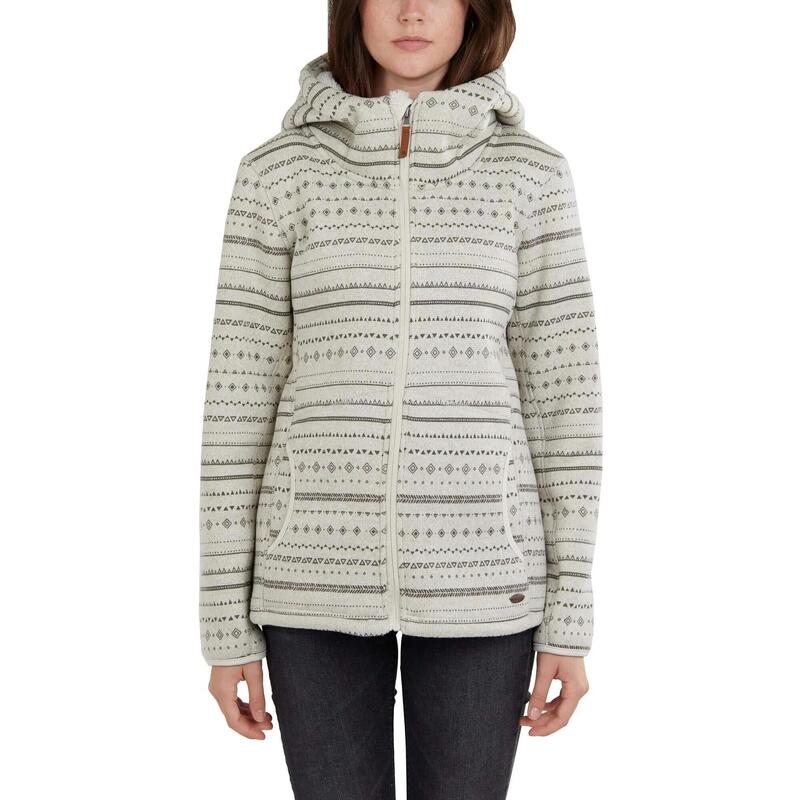 Ara Fleece Jacket női kapucnis pulóver - fehér