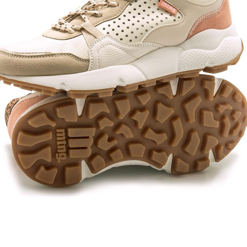 Zapatillas Caminar Mujer MTNG Climb Beige