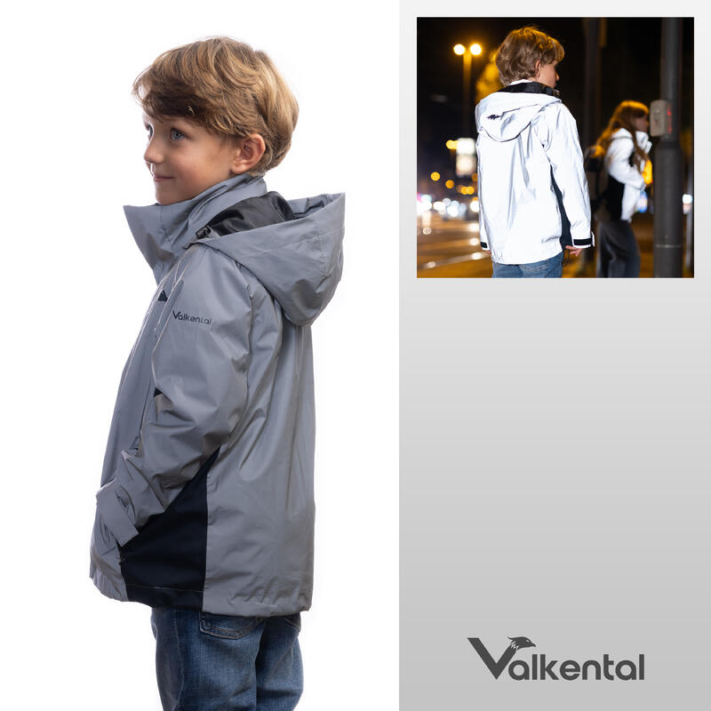 3in1 Smart Jacket - Reflektierende Jacke mit Fleece Zipp-In für Jungen & Mädchen