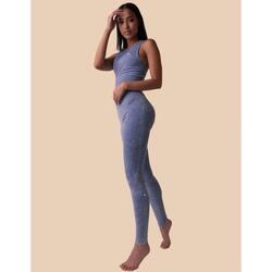 Legging + haut Femme sans coutures Stone