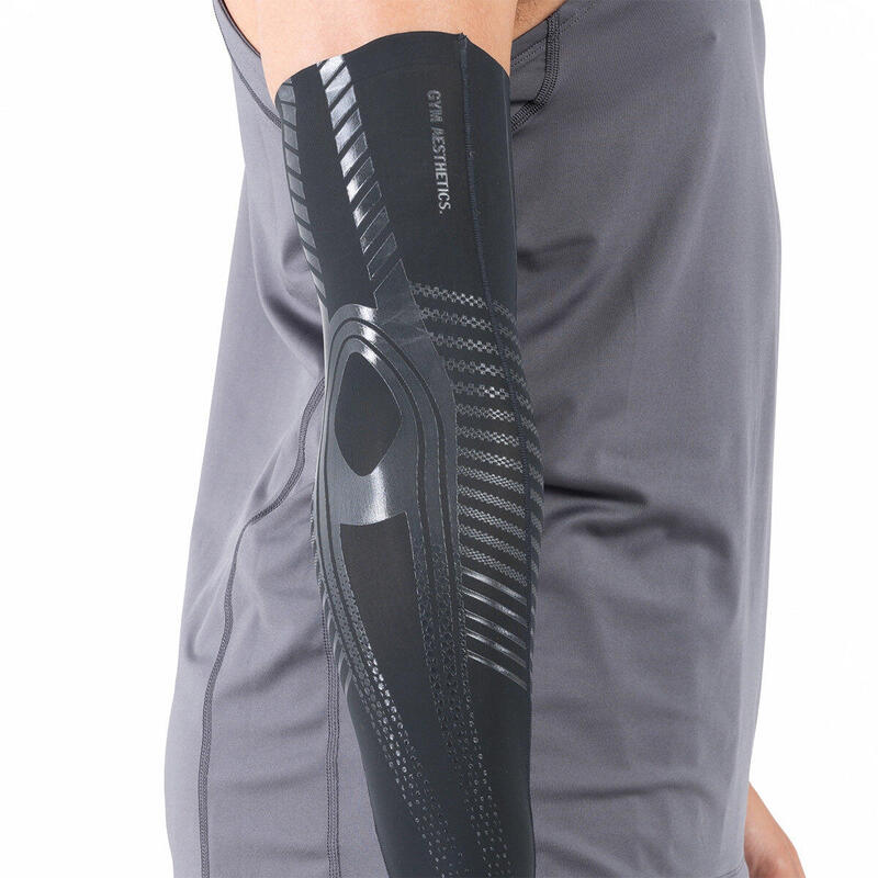 SensELAST® 防滑運動壓力緊身護肘套 - 灰色