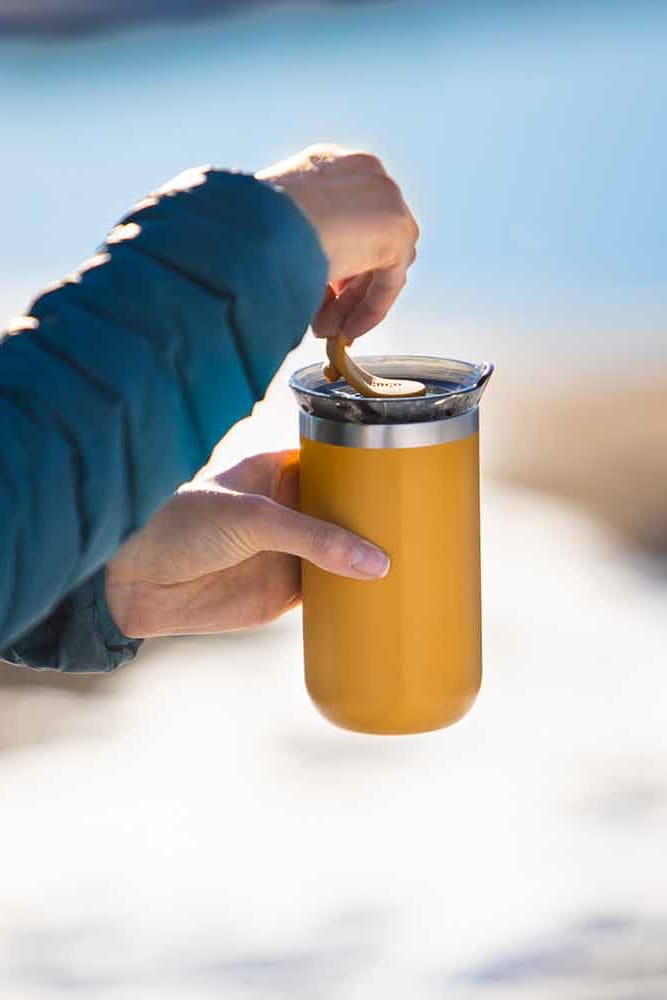 Wacaco Octaroma Lungo - Thermosbeker / Drinkbeker - Amber Geel - 300ml 5/7