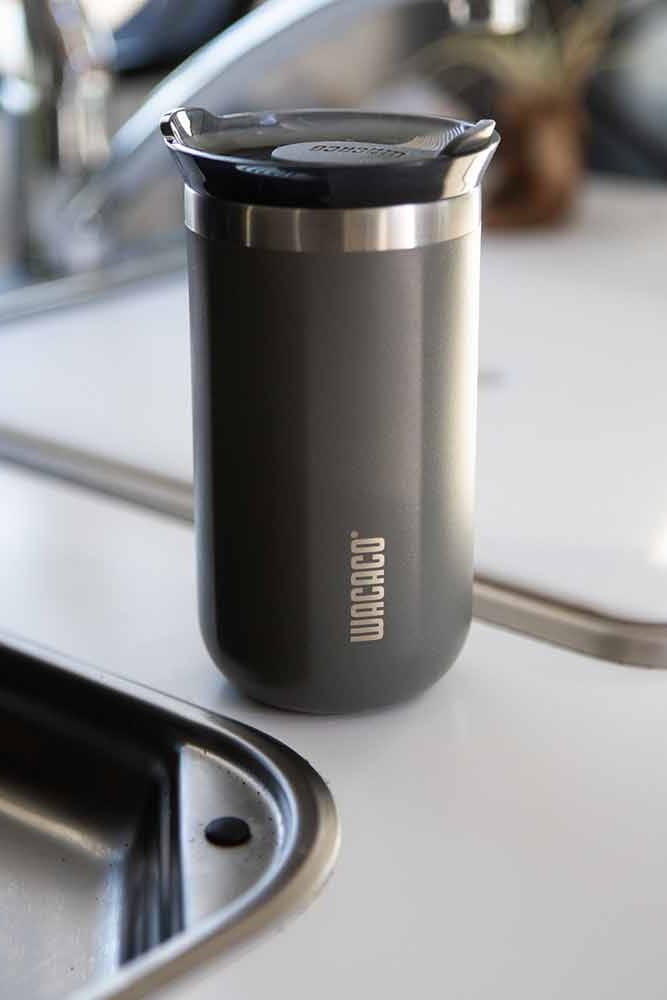 Wacaco Octaroma Lungo - Thermosbeker / Drinkbeker - Grijs - 300ml 5/7