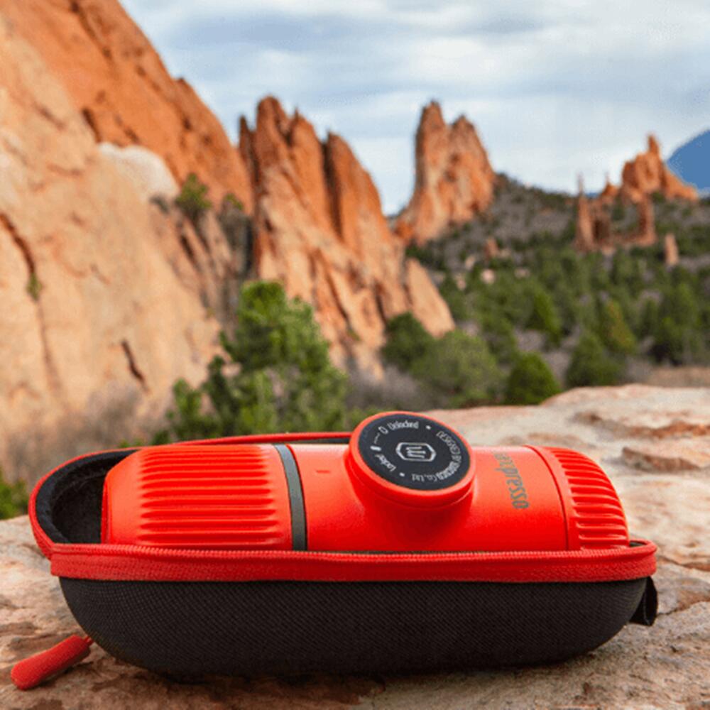 Nanopresso GR Lava Rot tragbare Espressomaschine mit Hard Case 5/8