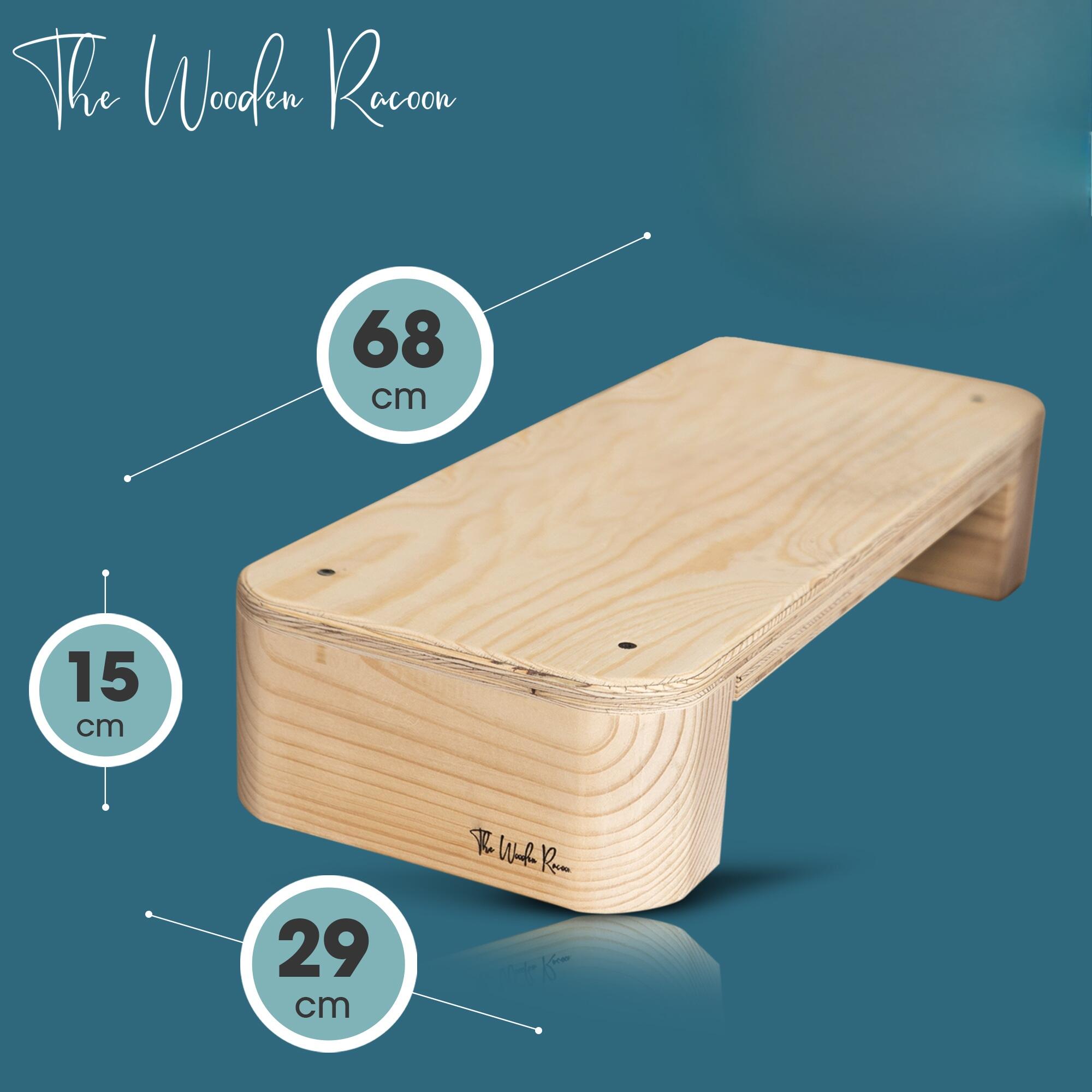 Step de madera natural 3/8