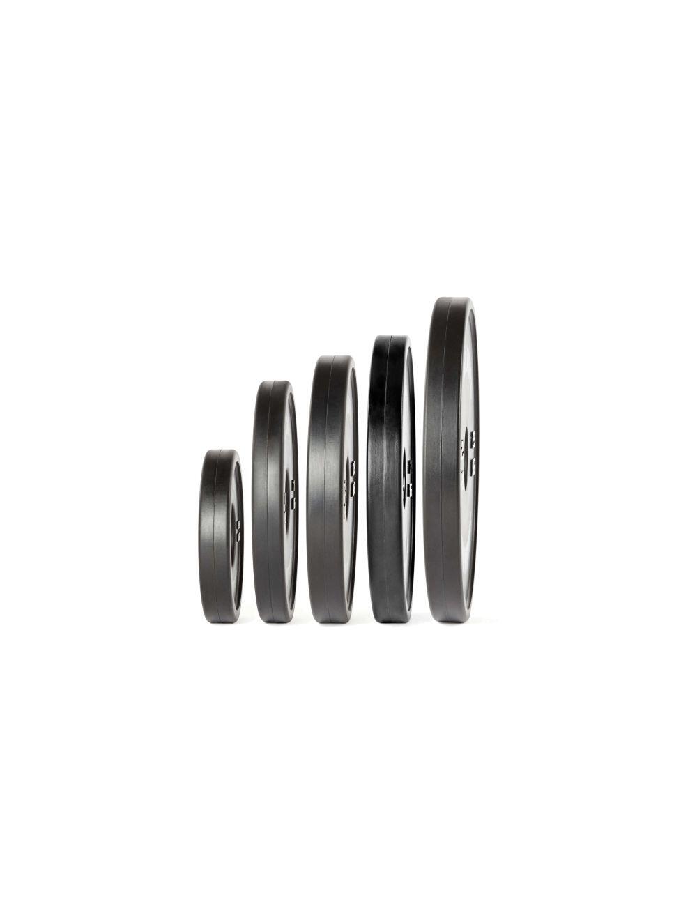 Disco De Caucho Para Entrenamiento Funcional 0,5 Kg Negro 2/5