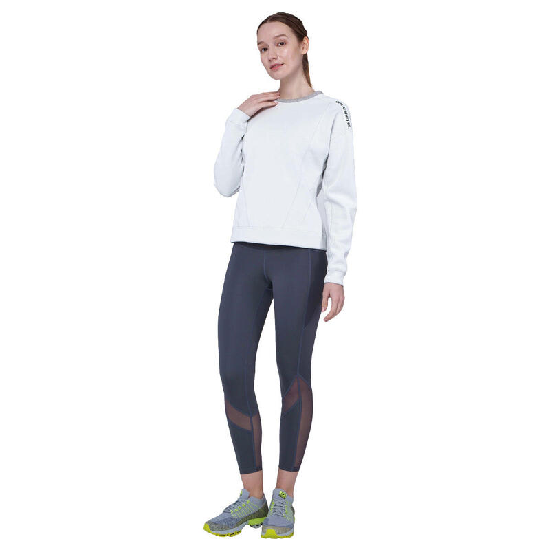 Women Plain Reversible Lightweight Long Sweatshirts - GREY
