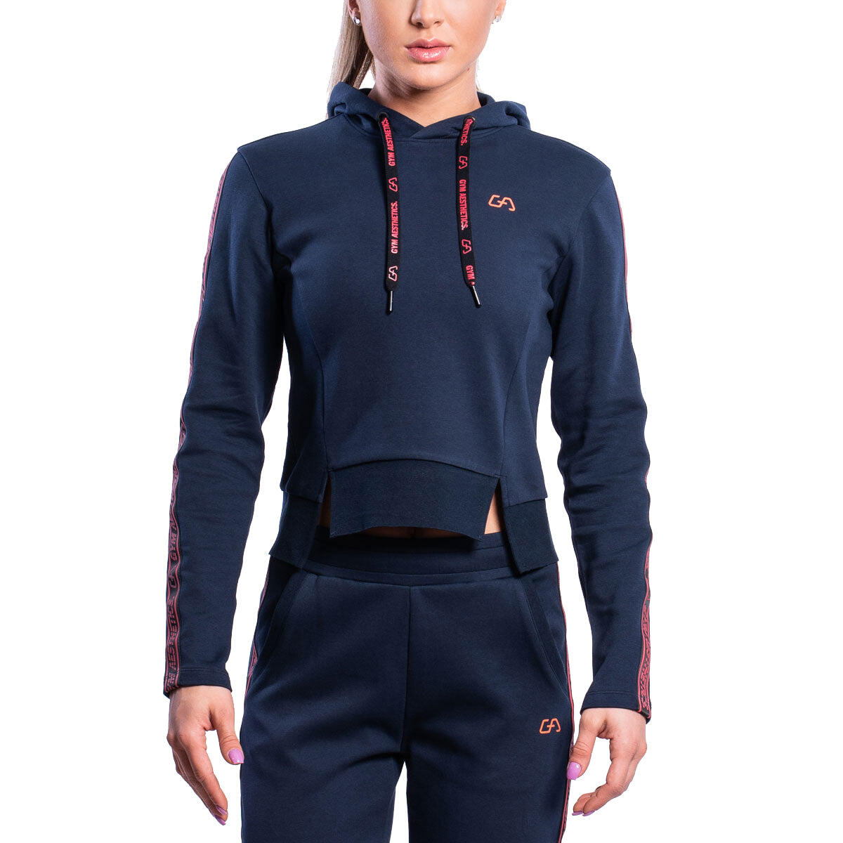 Plain navy hoodie womens sale