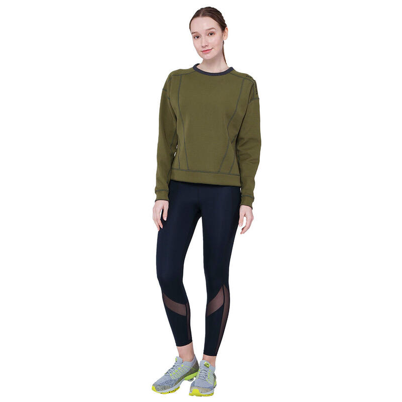 Women Plain Reversible Lightweight Long Sweatshirts - BLACK - Decathlon