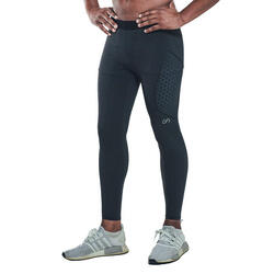 Men HITENSE Supportive Compression Leggings Tights - BLACK - Decathlon