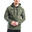 Men Print Lightweight Hooded Sweatshirts Hoodie with Back Pocket - OLIVE GREEN