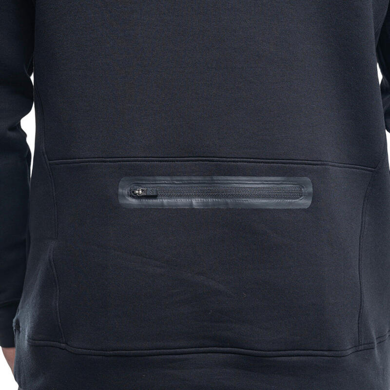 Men Print Lightweight Hooded Sweatshirts Hoodie with Back Pocket - BLACK