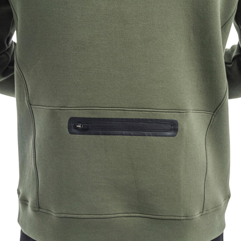 Men Print Lightweight Hooded Sweatshirts Hoodie with Back Pocket - OLIVE GREEN