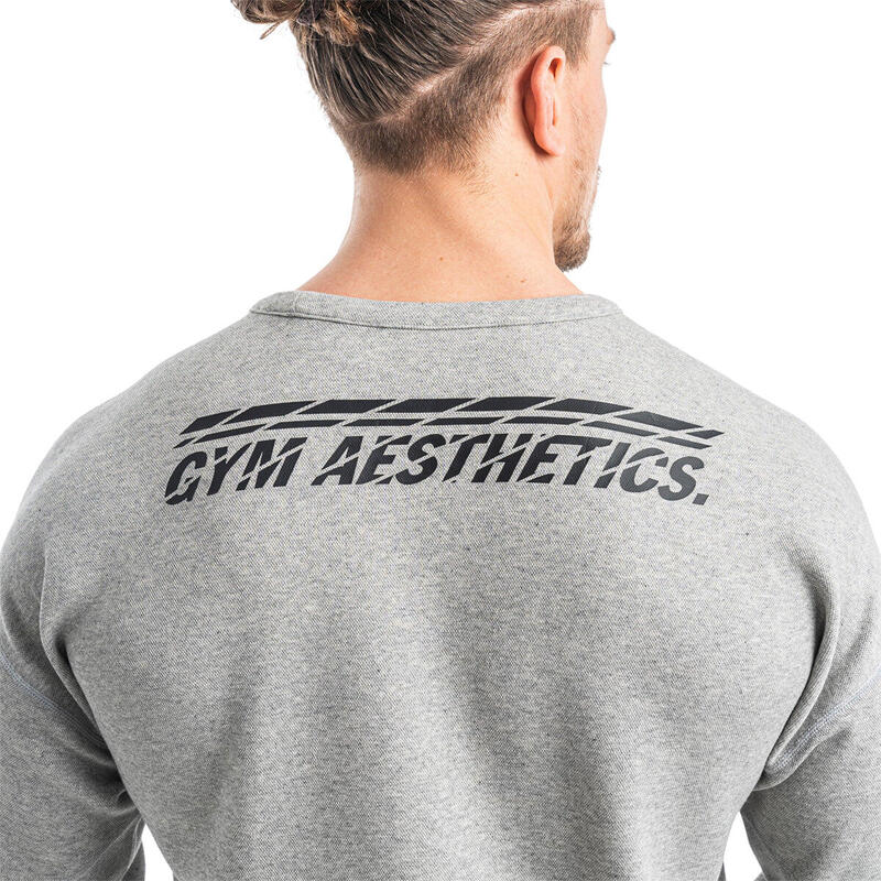 Men Print Reversible Lightweight Long Sweatshirts - GREY