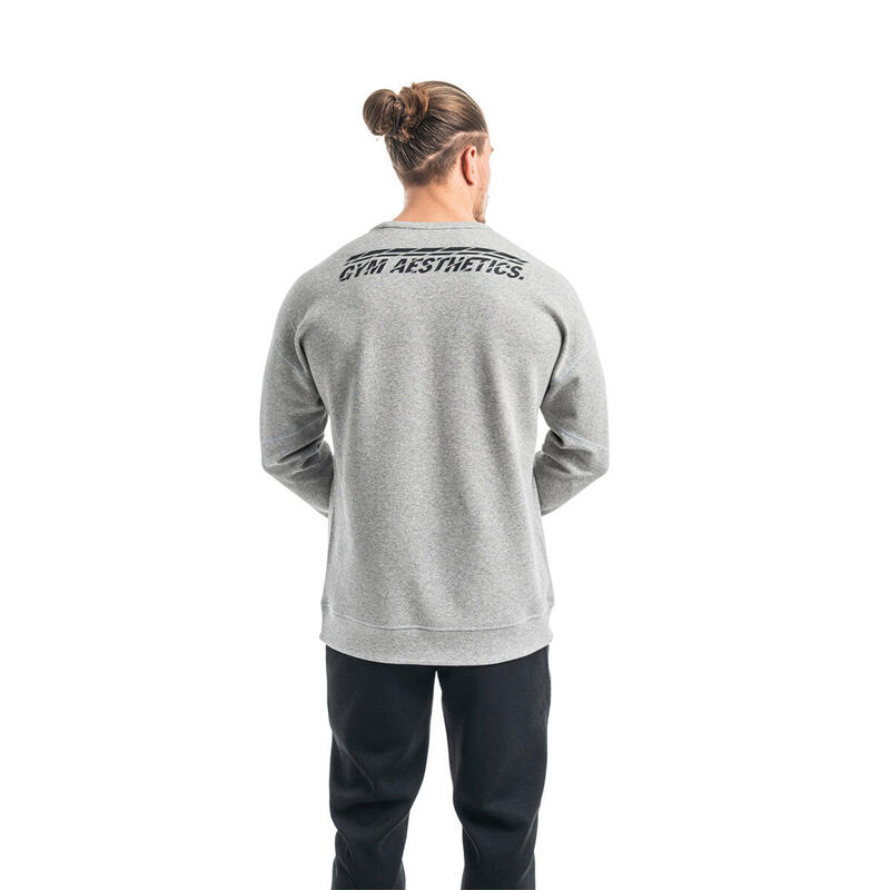 Men Print Reversible Lightweight Long Sweatshirts - GREY